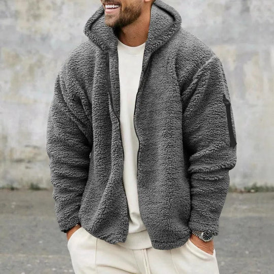Gevoerde Hoodie met Rits en Zak op de Mouw voor Volwassenen | Ideaal voor de Winter