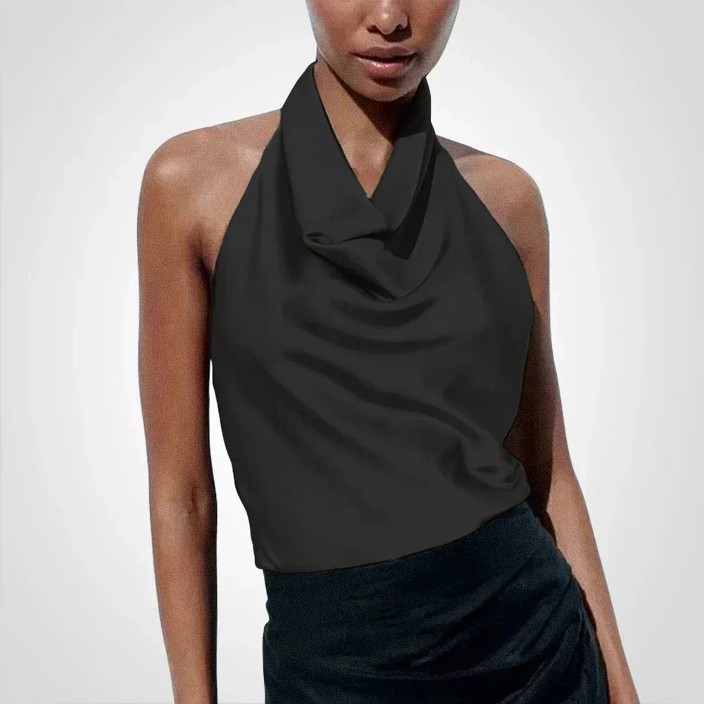 Sienna - Satin Halter Top