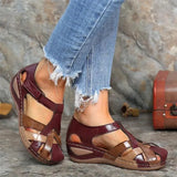 Leren orthopedische sandalen dames schoenen met verstelbare banden