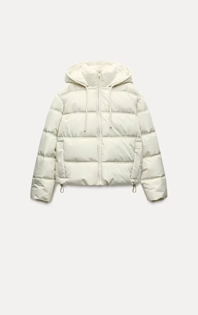 Dames Casual Gewatteerde Pufferjas met Capuchon | Lichtgewicht Gequilte Winterjas