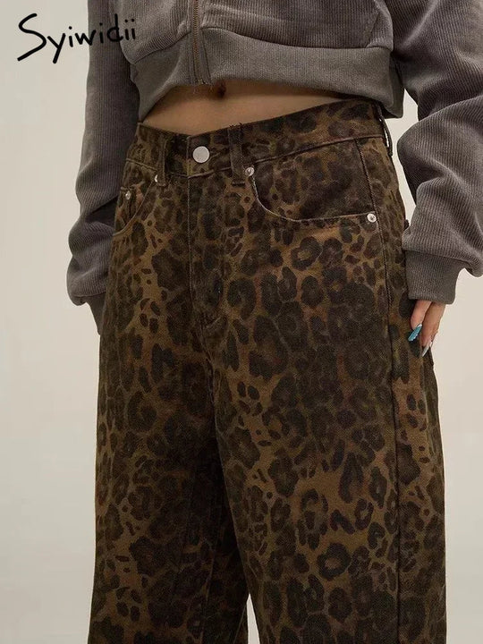 Dames Jeans met Luipaardprint