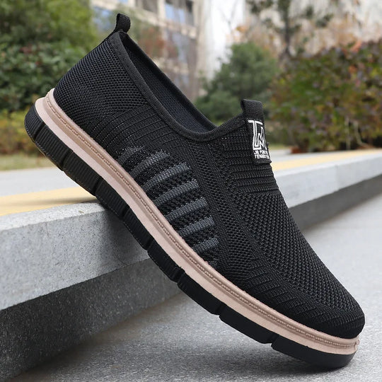 Heren Lichtgewicht Mesh Instap Sneakers met Flexibele Zoolontwerp
