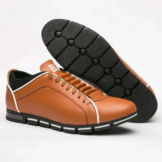 Heren Casual Veterschoenen met Contrasterende Zolenontwerp