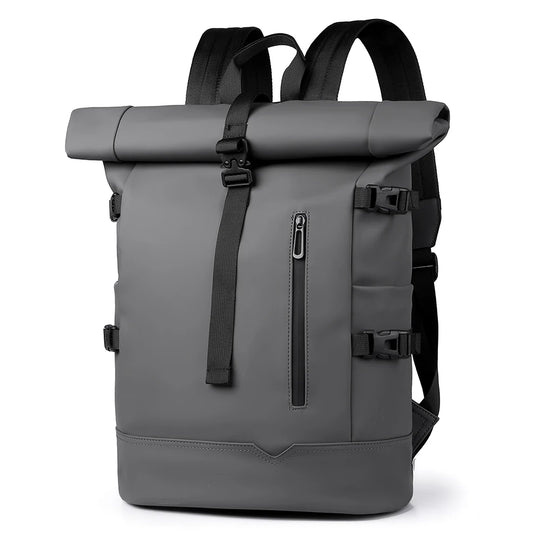 Waterdichte Duurzame Buitenrugzak | Roll Top | Casual Rugzak voor Wandelen, Reizen en Dagelijks Vervoer