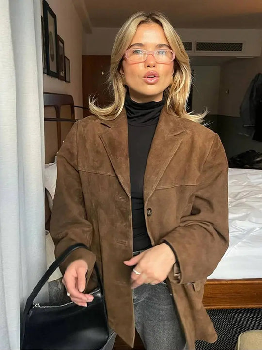 Dames Button-Up Winterjas | Oversized Pasvorm | Functionele Zakjes