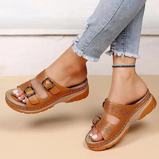 Orthopedische Dames Sandalen met Verstelbare Bandjes