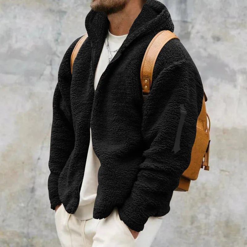 Gevoerde Hoodie met Rits en Zak op de Mouw voor Volwassenen | Ideaal voor de Winter