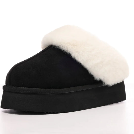 Vrouwen | Pluche Slippers | Dikke Zool | Antislip | Warme Comfortabele Huisschoenen