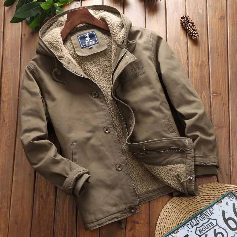 Lange Parka met Capuchon en Hoge Col voor Heren | Ideaal voor de Winter