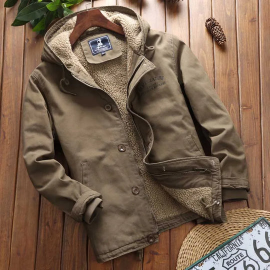 Lange Parka met Capuchon en Hoge Col voor Heren | Ideaal voor de Winter