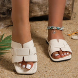Stijlvolle dames sandalen met platte zool en gekruiste banden
