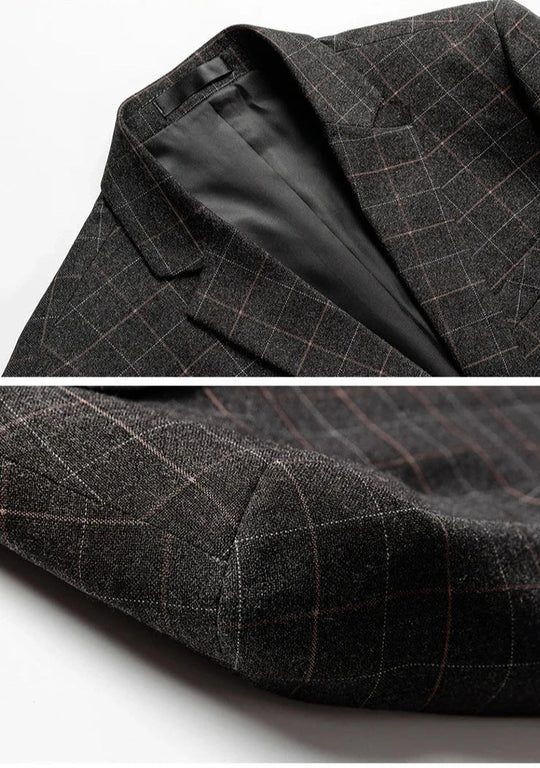 Gianni | Zwarte Ruit Blazer