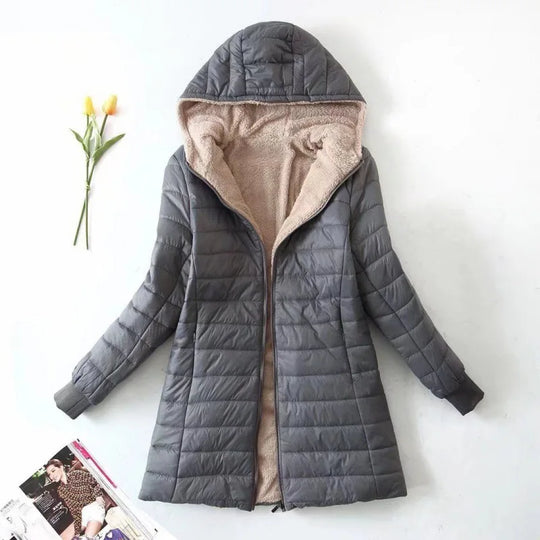 Dames Winter Fleece Jas | Met Capuchon