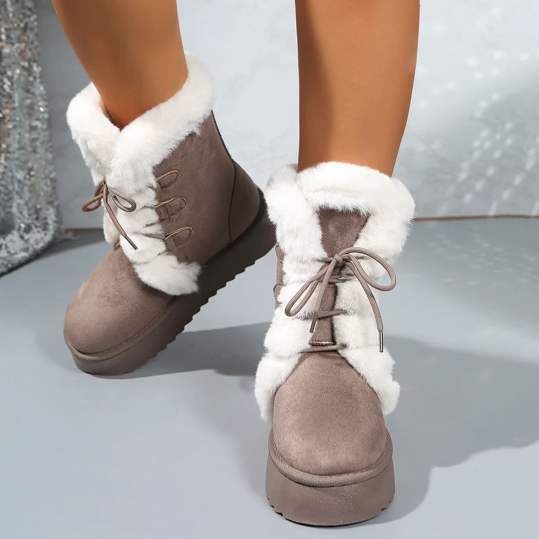 Vrouwen | Hoge Snowboots | Dikke Zool | Warm Gevoerd | Casual Winter Schoenen