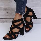 Dames gladiator sandalen met hoge hak