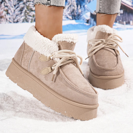 Vrouwen | Sneeuwlaarzen met Dikke Zool | Enkellaarsjes | Winter Warm | Antislip Booties