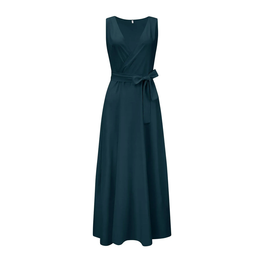 Elegante Maxi Jurk met Wikkeldecolleté