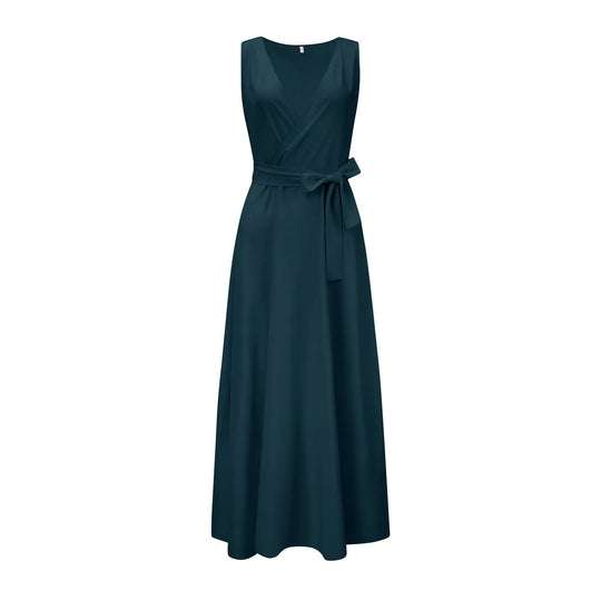 Elegante Maxi Jurk met Wikkeldecolleté
