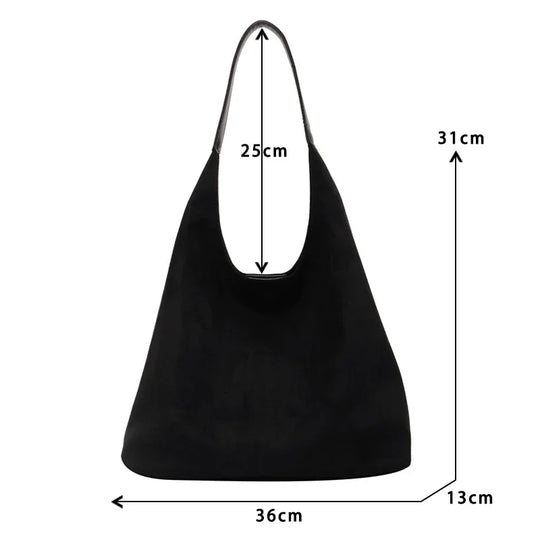 Minimale suède schoudertas