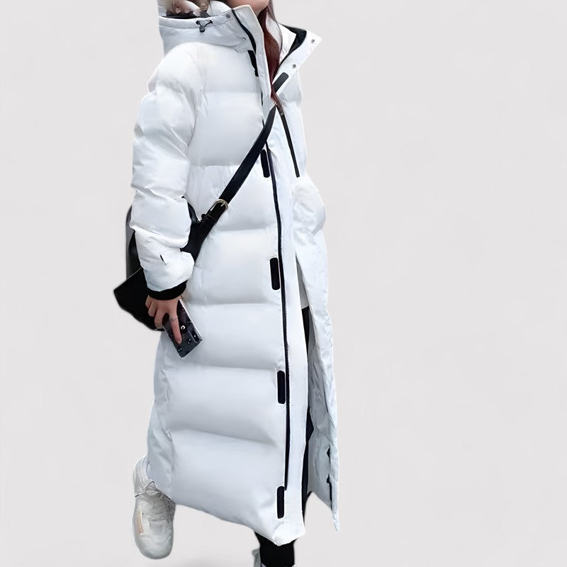 Dames Lange Waterdichte Gevoerde Parka Jas | Met Capuchon en Volledige Bescherming | Winterjas