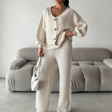 Galina - Gebreide Set met V-Hals