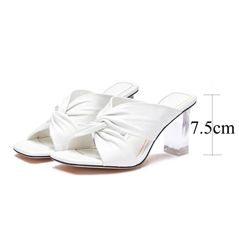 Dames Elegante Sandalen met Hak en Kruisende Bandjes