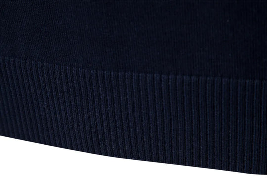 Heren Gestreepte Quarter-Zip Trui met Modern Slim Fit Ontwerp