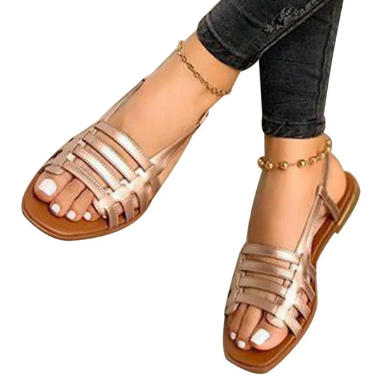 Elegante dames sandalen met een meerbanden ontwerp