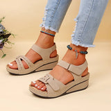 Dames Ortopedische Sandalen op een Wedge met Verstelbare Bandjes