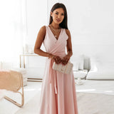 Elegante Maxi Jurk met Wikkeldecolleté