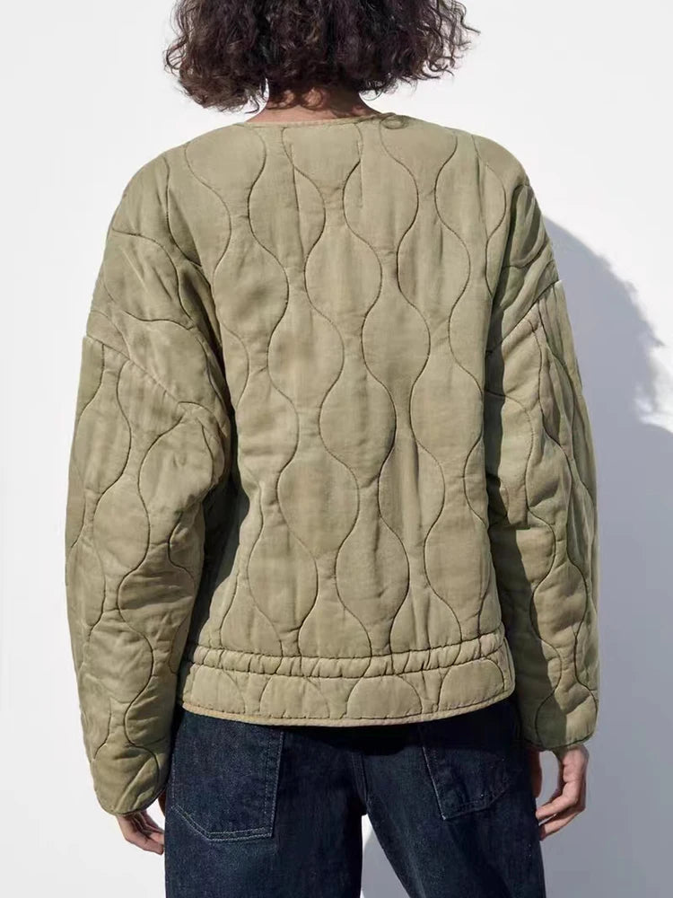 Oversized Vintage Gevoerde Damesjas | Warm, Stijlvol en Perfect voor Herfst & Winter
