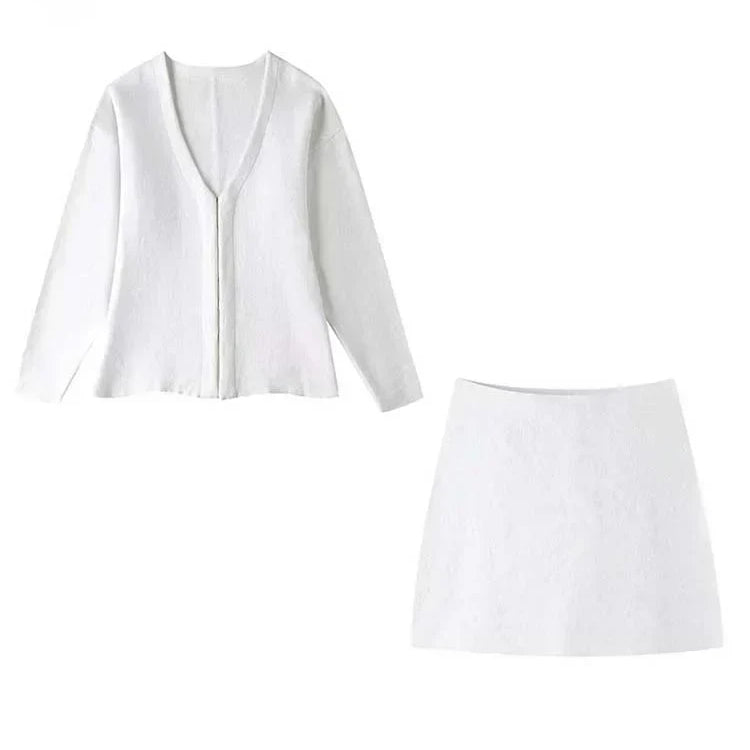 Gwen - Blazer en Rok Tweedelige Set