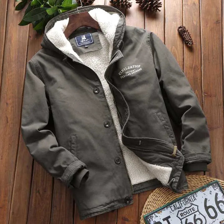 Lange Parka met Capuchon en Hoge Col voor Heren | Ideaal voor de Winter