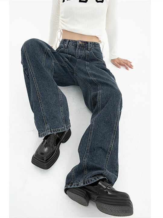 Dames Baggy Jeans in Wide-Leg Stijl