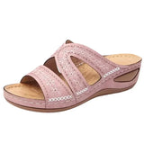 Orthopedische dames sandalen met een gevormde inlegzool