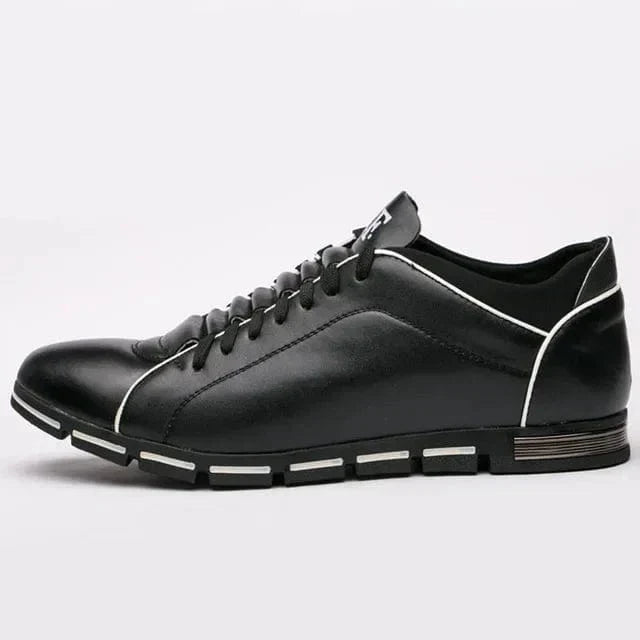 Heren Casual Veterschoenen met Contrasterende Zolenontwerp