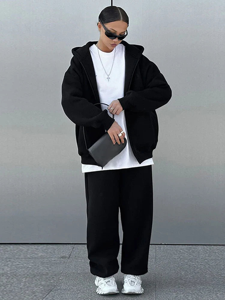 Dames | Casual Set | Hoodie | Joggingbroek | Comfortabel | Lounge | Minimalistisch