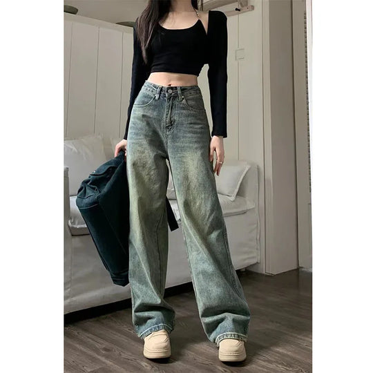 Dames Vintage Baggy Jeans