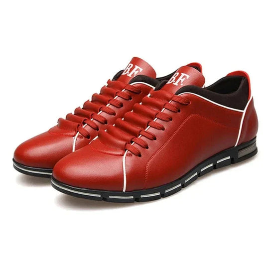 Heren Casual Veterschoenen met Contrasterende Zolenontwerp