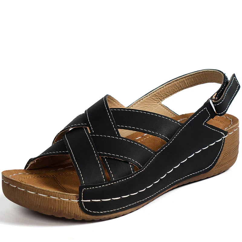 Dames Orthopedische Sandalen met Kruisende Bandjes