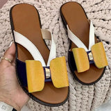 Kleurige Dames Sandalen met Decoratieve Strikjes