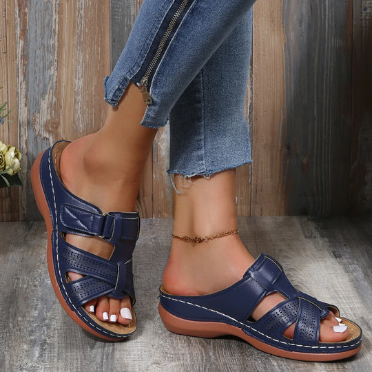 Comfortabele orthopedische dames sandalen met verstelbare banden