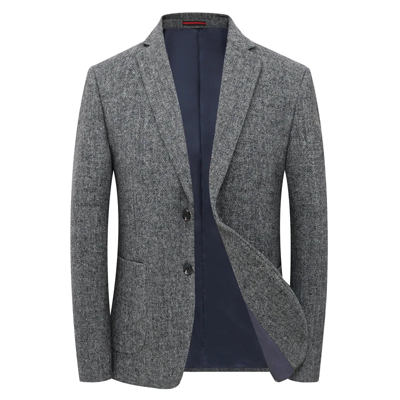 Givano | Elegante Herenblazer in Grijs
