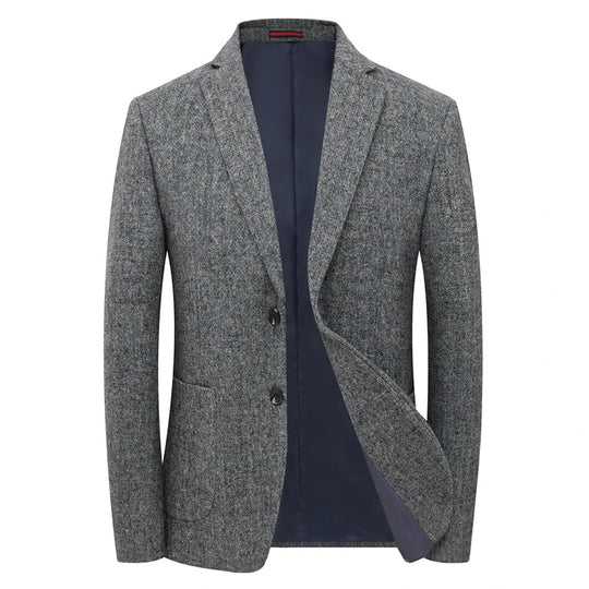 Givano | Elegante Herenblazer in Grijs