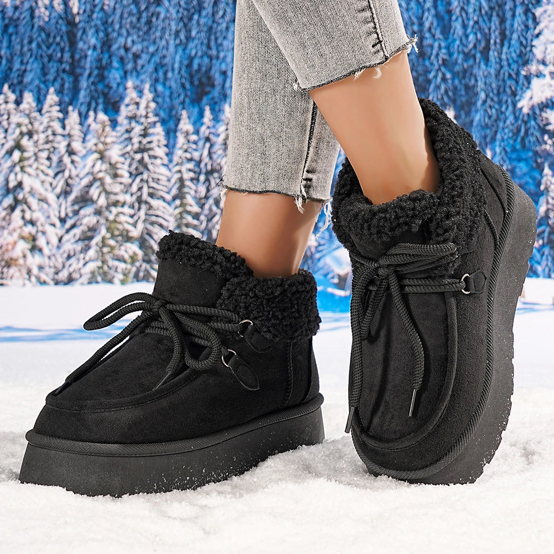 Vrouwen | Sneeuwlaarzen met Dikke Zool | Enkellaarsjes | Winter Warm | Antislip Booties