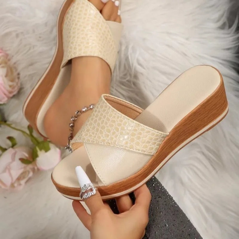 Dames Comfortabele Orthopedische Sandalen op Sleehak