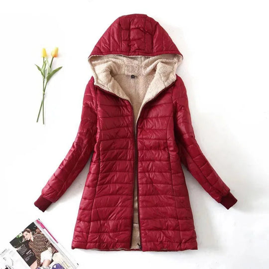 Dames Winter Fleece Jas | Met Capuchon