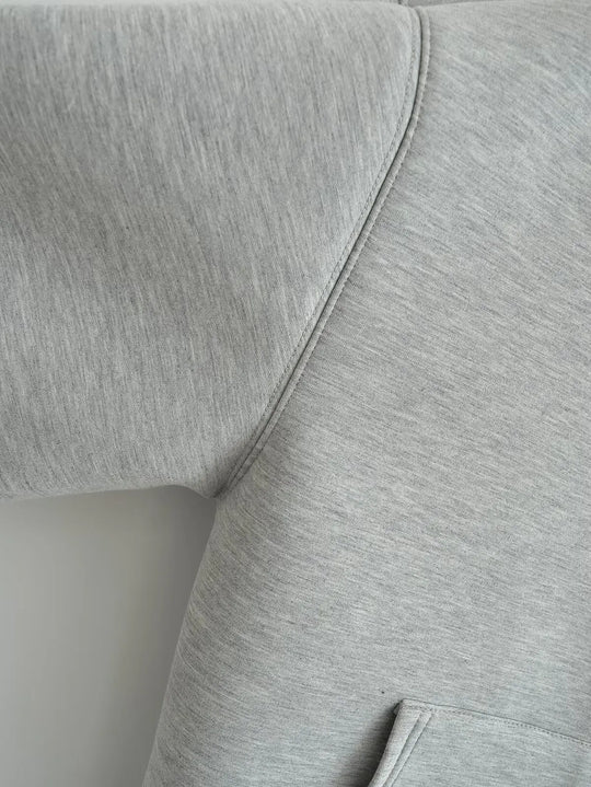 Dames Oversized Zip-Up Hoodie met Trekkoord Capuchon en Zakken