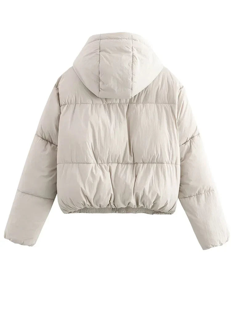 Dames Pufferjack | Met Capuchon en Dikke Gevoerde Constructie | Warme Winterjas
