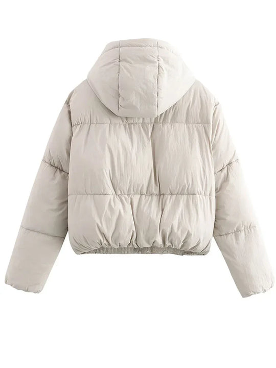 Dames Pufferjack | Met Capuchon en Dikke Gevoerde Constructie | Warme Winterjas